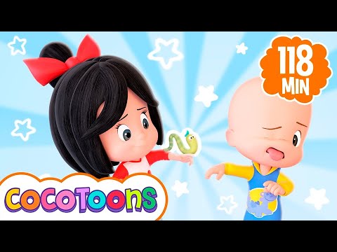 Experimente coisas novas e mais musicas infantis de Cleo e Cuquin 🚲 Cocotoons Brasil