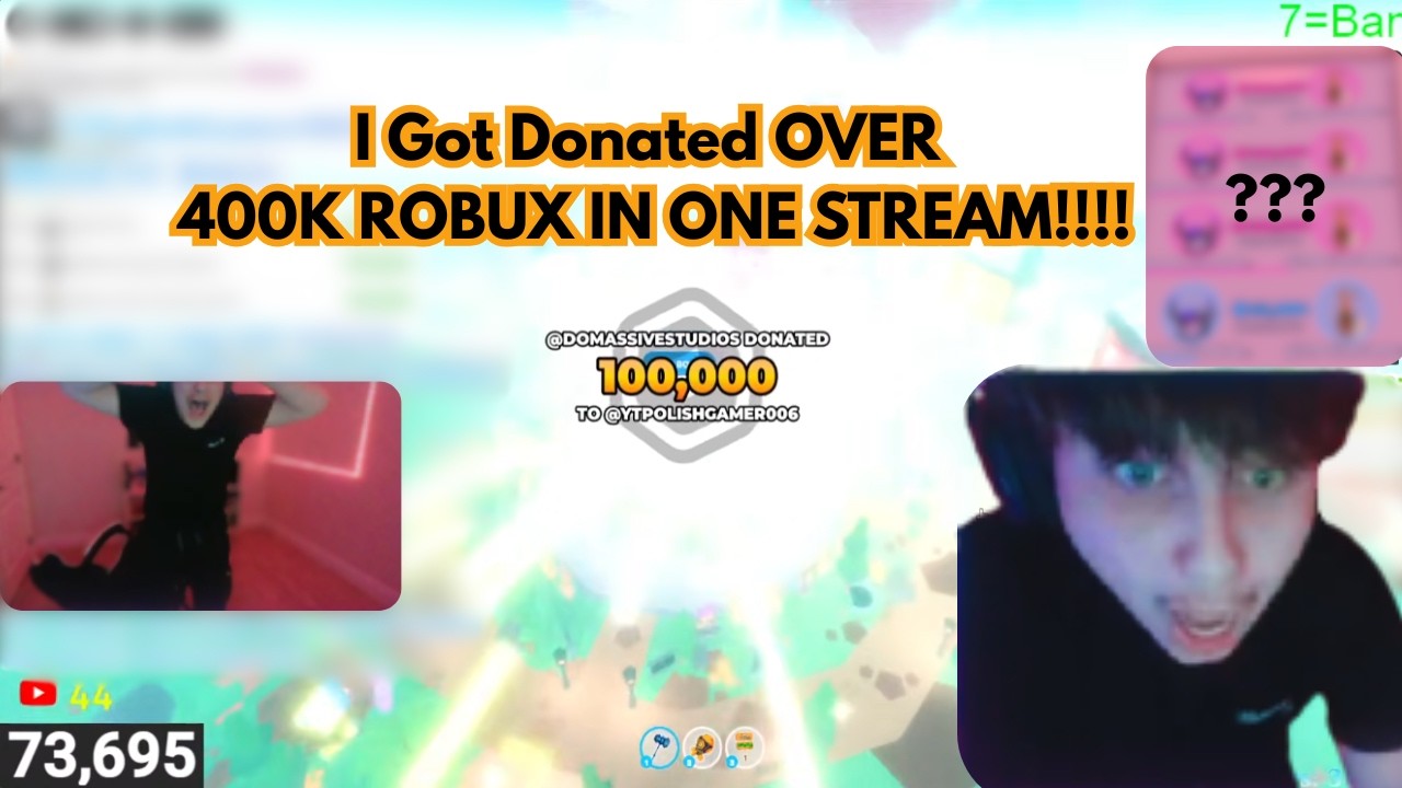 I Got Donated OVER 400K ROBUX By Do Massive Studios (Pls Donate) - YouTube