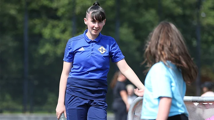 Toni-Leigh Finnegan visits summer camp in Belfast