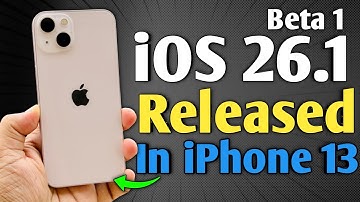 iOS 26.1 Beta 1 is Released - What