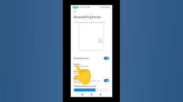 Accessibility button location hidden setting in poco Redmi Phones |  accessibility button feature