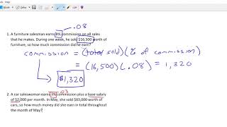 Calculating Commission