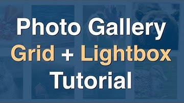 How to Create Photo Gallery Grid with Modal Window Lightbox  2019