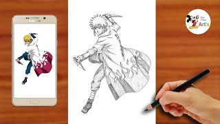 Minato Namikaze Drawing Full Body Naruto Art Toturial Anime Drawing Step By Step