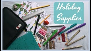 My Bullet Journal Holiday Supplies | The Boosted Journal