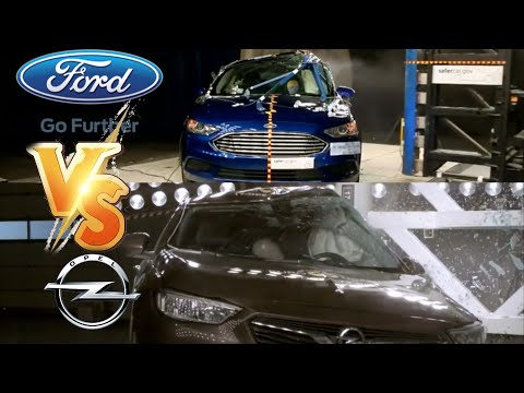 Opel İnsignia VS Ford Mondeo MK5 (Ford Fusion)  Crash Test