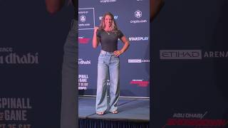 Mackenzie Dern Poses For Media Ahead Of Ufc 321 Strawweight Le Fight With Virna Jandiroba