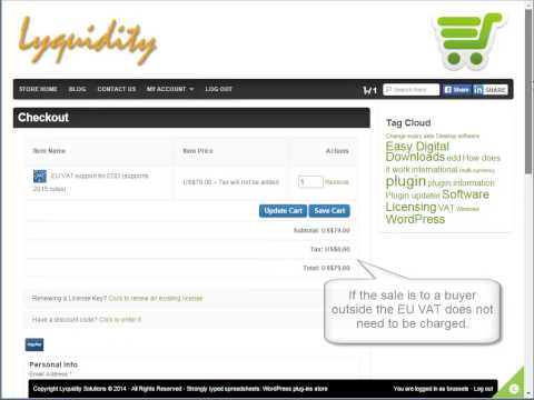 VAT for EDD Checkout