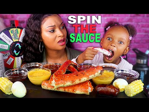 king-crab-seafood-boil-"spin-the-wheel"-challenge-(seafood-mukbang)-먹방-|-queen-beast-ft-layla