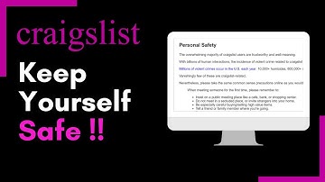 How to be Safe on Craigslist !
