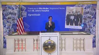 Rita Muller, RN, St. John's Hospital Virtually Rings The Closing Bell®