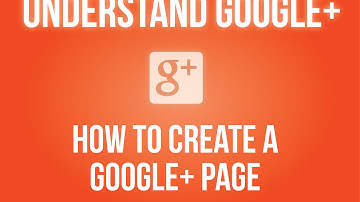 How to create a Google+ page?