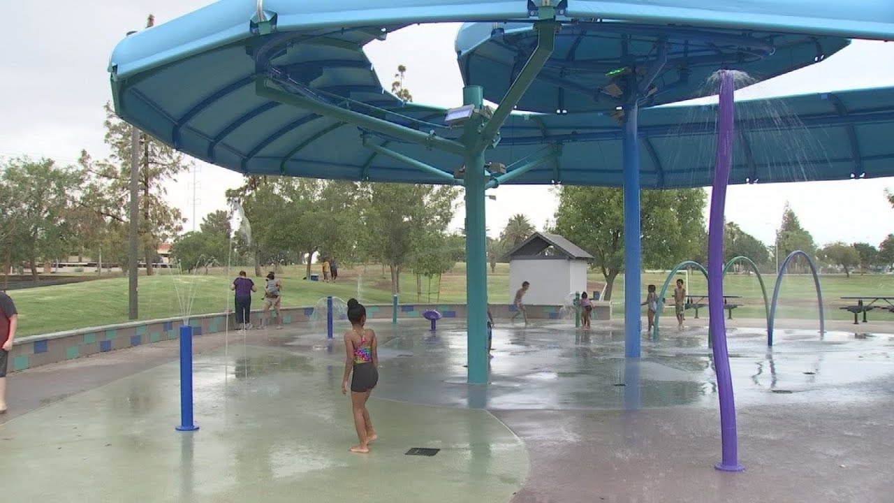 VIDEO Tempe's newest splash pad opens at Kiwanis Park YouTube