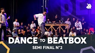DYLAN MAYORAL vs KENZO ALVARES f. MAD TWINZ & DHARNI | Dance Battle To The Beatbox 2018 | SEMI Final