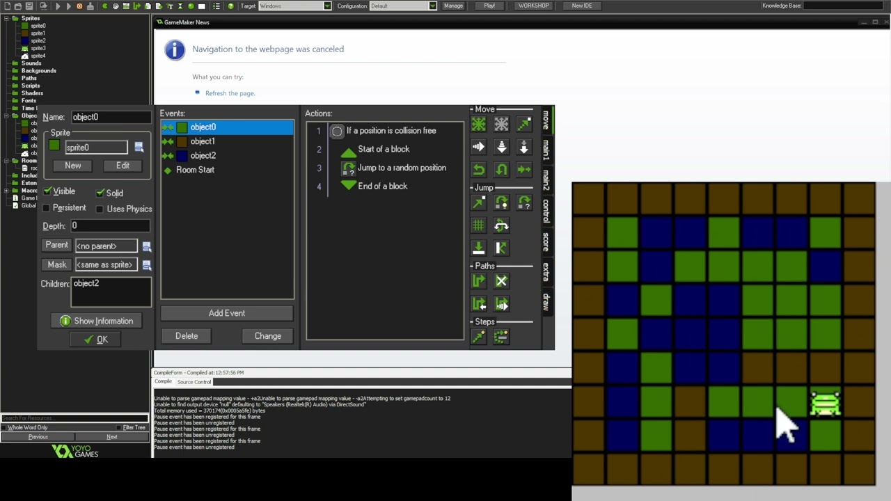 Trying to Randomly Generate Levels In GameMaker Studio