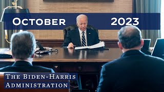 A look back at October 2023 at the Biden-Harris White House.