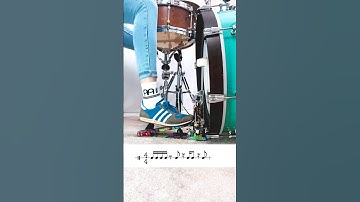 Heel-Toe Technique 🔥 Fast 16th Notes #shorts #christinneddens #meinlcymbals #kickworkout #bassdrum