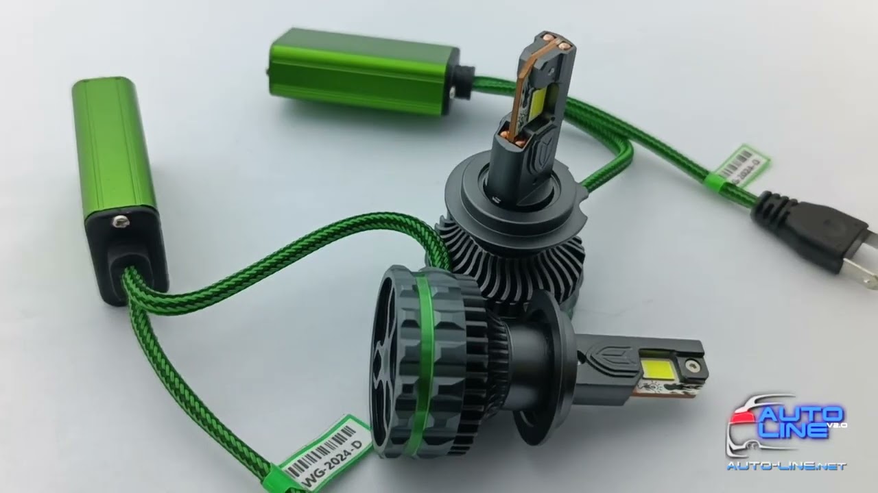 Мощные LED-лампы H7 с обманкой CSP 9054 4 медные трубки - B-Power