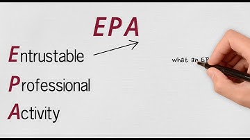 What is an Entrustable Professional Activity (EPA) for Anesthesia? - Dr Lisa Bahrey explains.