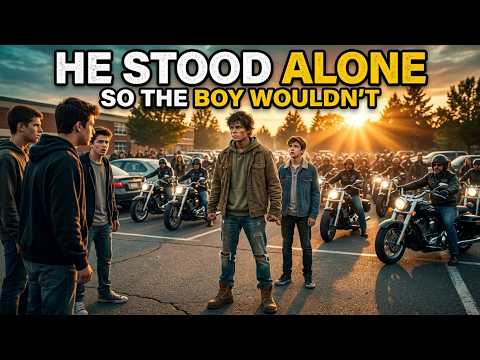 Homeless Boy Protected a Biker's Son from Bullies—300 Riders Changed His Life Forever