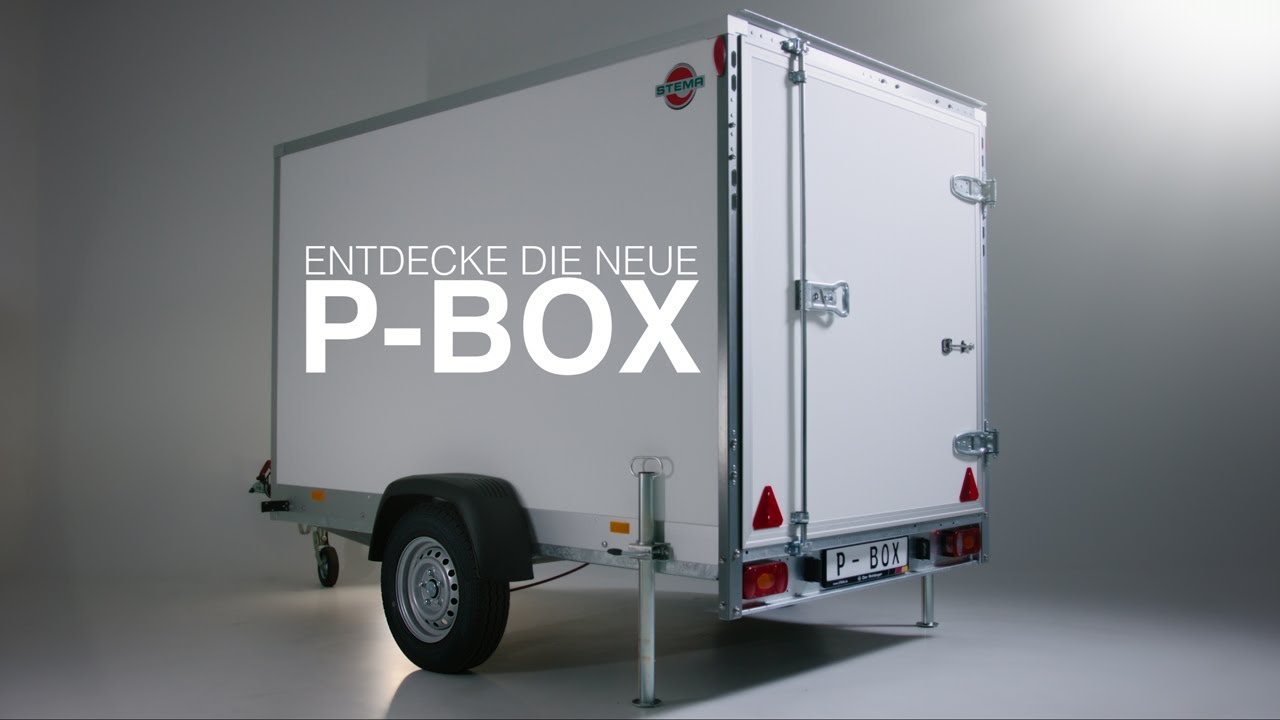 STEMA PKW-Anhänger »P-Box 1300«, Tieflader Kofferanhänger