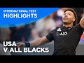 USA v All Blacks Highlights | International Test | 2021