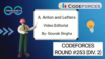 A. Anton and Letters | Codeforces Round #253 (Div. 2)| Codeforces | DCC NIT-A