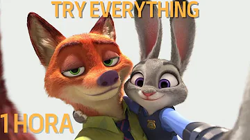 ⭐ Try Everything 1 HORA - Shakira (Lyrics) | La Canción de ZOOTOPIA - By Gazelle