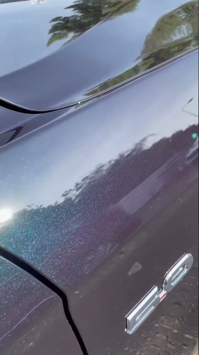 Our Intense Purple Mustang giving all the fleck in the sun 🤩