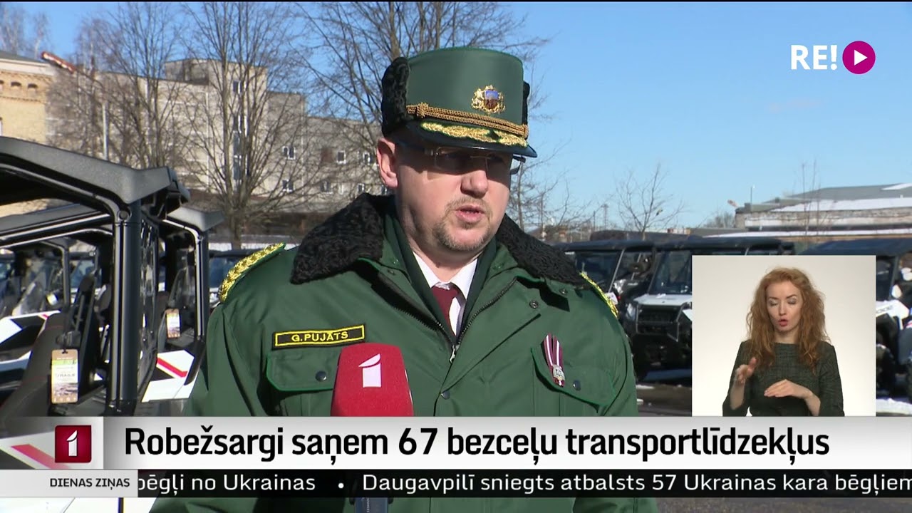 Robežsargi saņem 67 bezceļu transportlīdzekļus