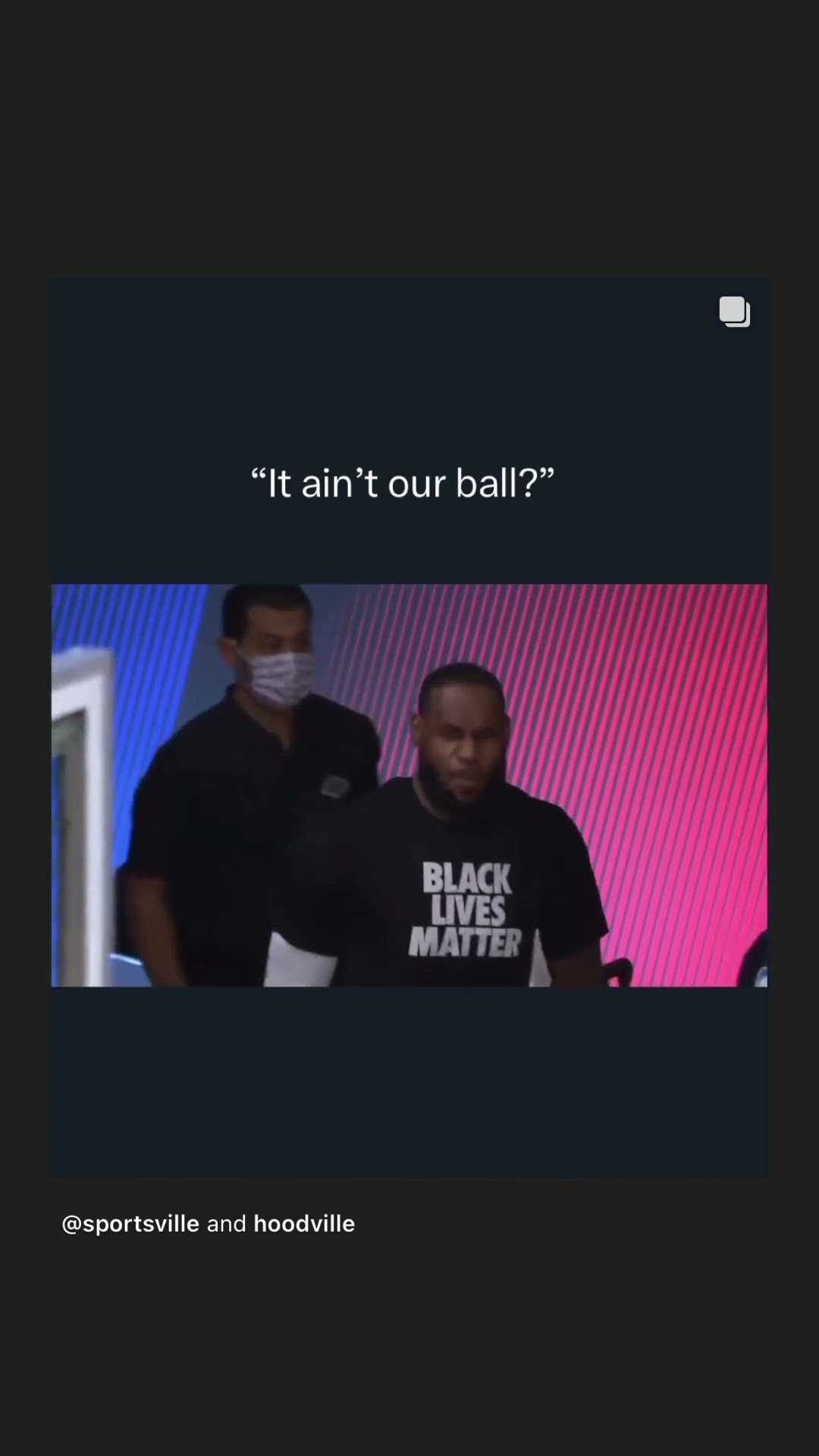 “It ain’t our ball?” #hoodnews #lebronjames #kingjames #lakers #thebubble #nba #sports #omg #how