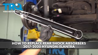 How to Replace Rear Shock Absorbers 2017-2020 Hyundai Elantra