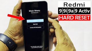 Redmi 9/9i/9a/9 activ :- HARD RESET | SCREEN UNLOCK