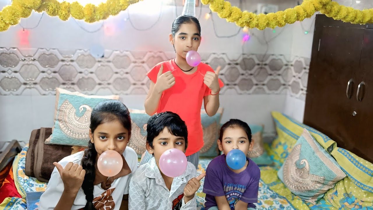 Lift the glass with the balloon 🎈 Challenge 