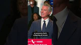 Newsom criticizes Trump as California Democrats aim to redistrict in November #shorts