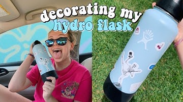 decorating my hydroflask | redbubble sticker haul