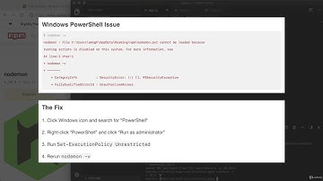 3.6  Global npm Modules and nodemon