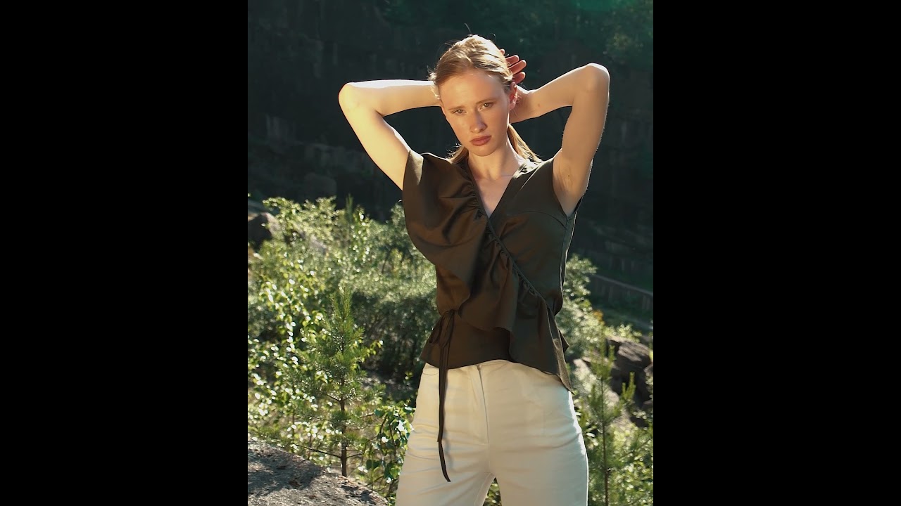 Блуза из мерсеризированного хлопка PINCH