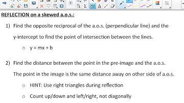Geometry - Ch 12.1, 12.2, & 12.3 B: Reflections, Translations, & Rotations (pt. 1 of 3)
