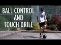 Ball control and touch soccer drill  improve your dribbling skill in soccer