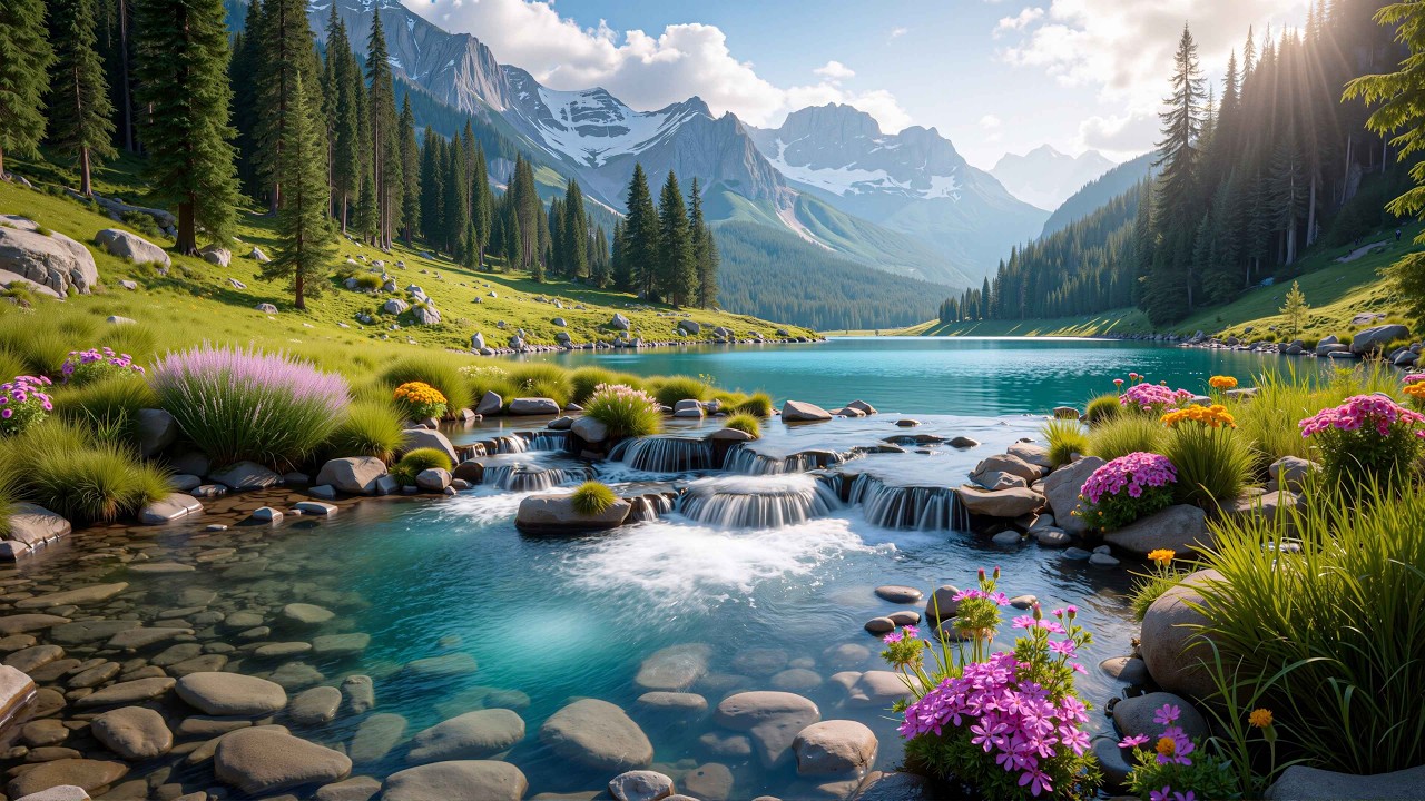 💧 Healing Flute Music with Gentle Stream Sounds | Calm Mind, Deep Relaxation & Better Sleep