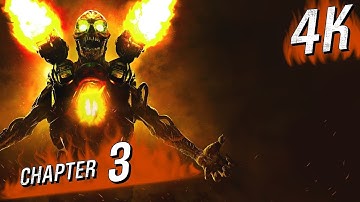 [4K 60] DOOM (2016) (Nightmare / 100%) - Walkthrough pt 3 -  Foundry (Meltdown)