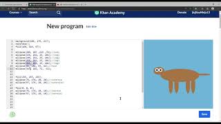 making a dog with java script but I only use ellipses scary