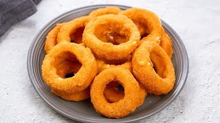 Cheese stuffed ONION RINGS: crispy and delicioous ?