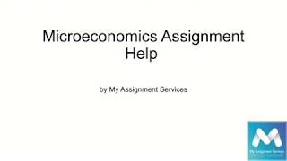 MicroEconomics Assignment Help