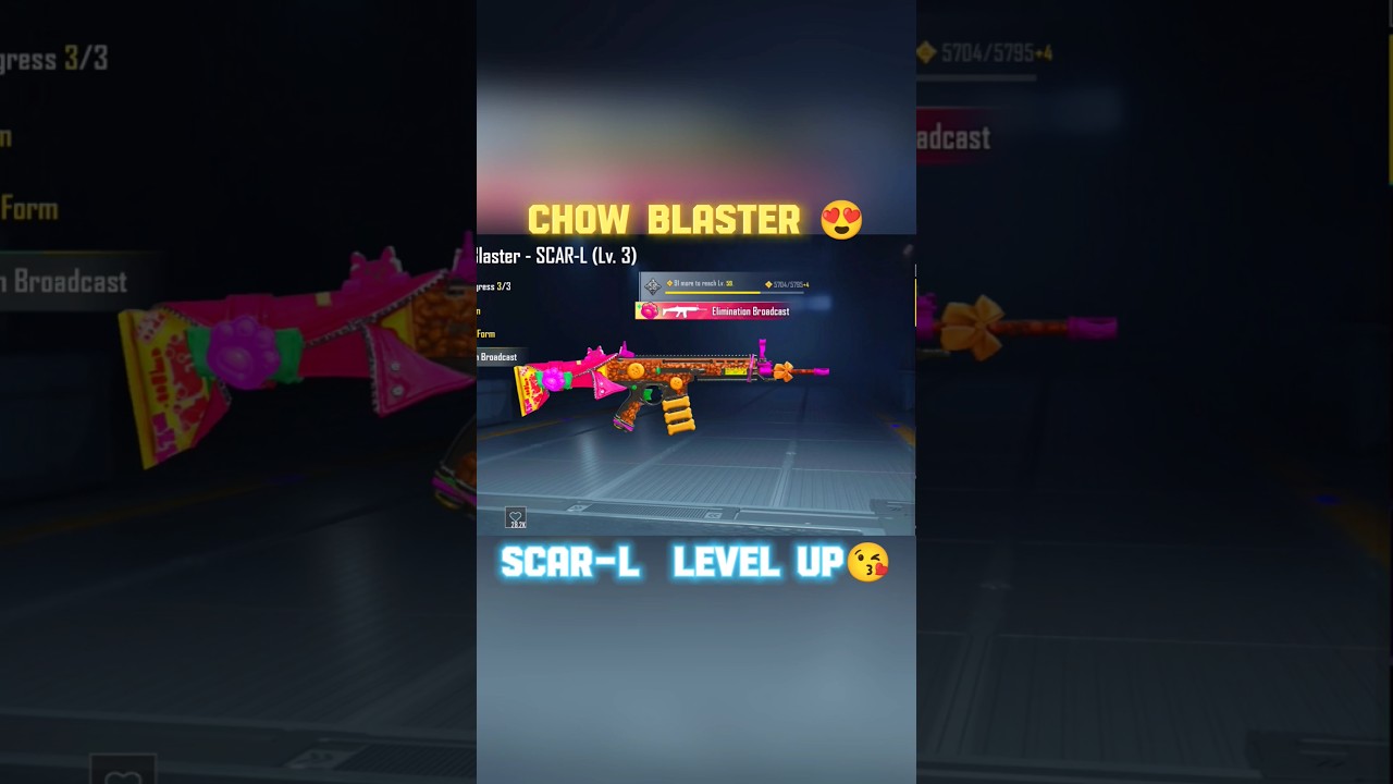 CHOW BLASTER 😍 || SCAR-L LEVEL UP 🔥 | 