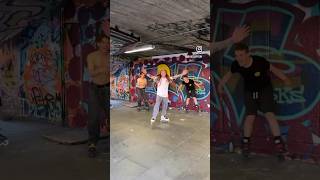 Backflip on rollerblades at Southbank skatepark