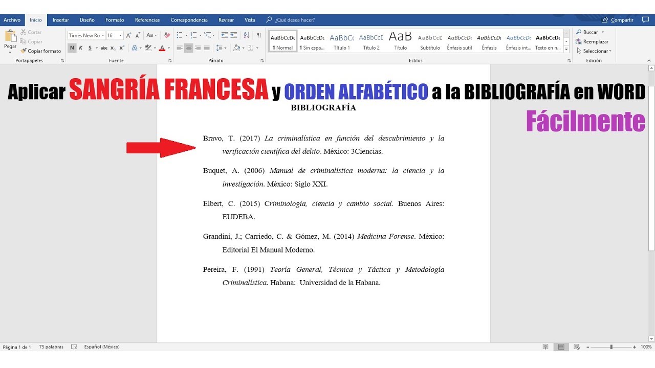 Como hacer una bibliografia