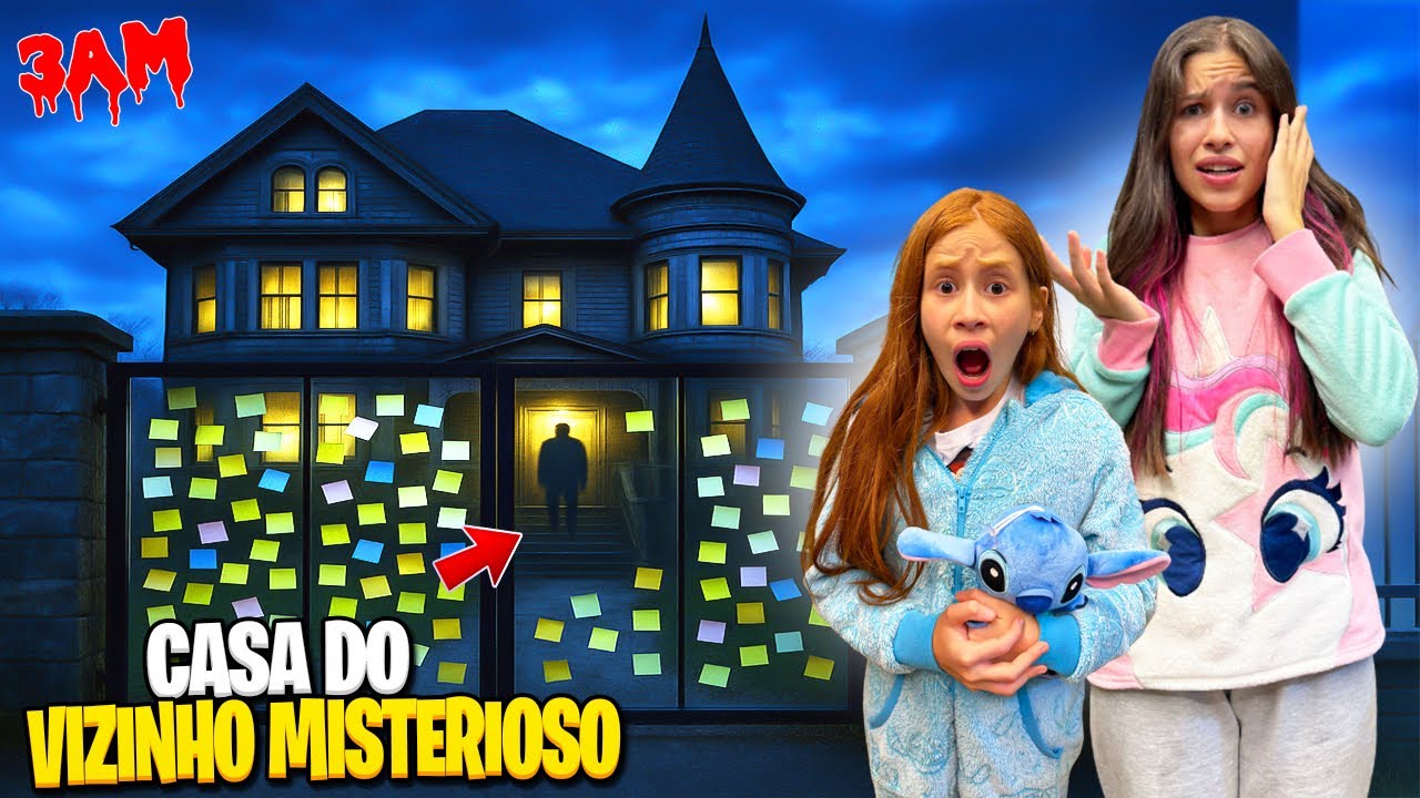 NUNCA VÁ A CASA DO VIZINHO MISTERIOSO ÁS 3 HORAS DA MANHÃ! ( Gabi e Susu ) 