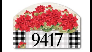 Yard DeSigns Studio M Geranium Blooms Spring Summer Floral Decorative  Yard Sign Magnet - Overview
